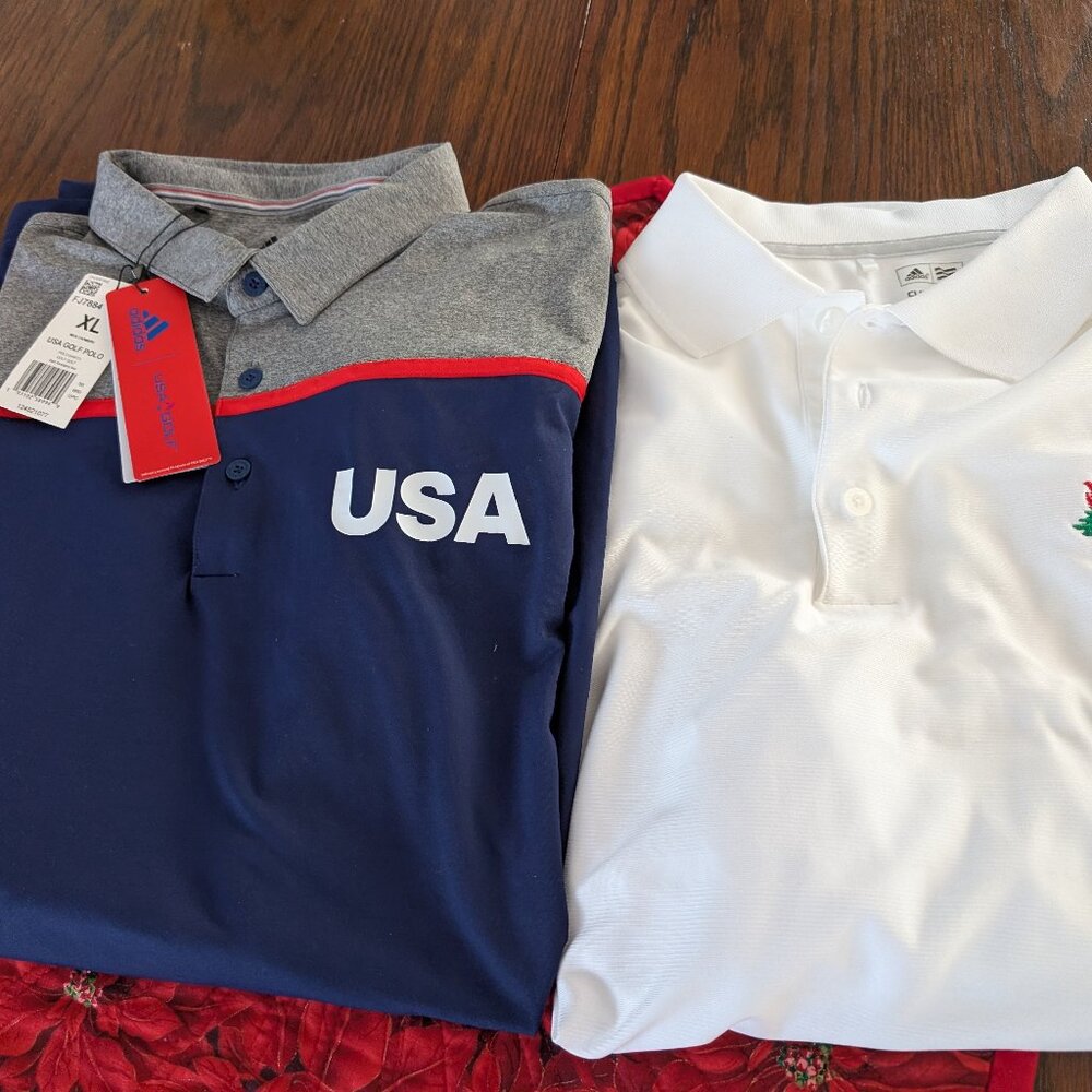 Adidas Bundle two 2 Golf Shirts